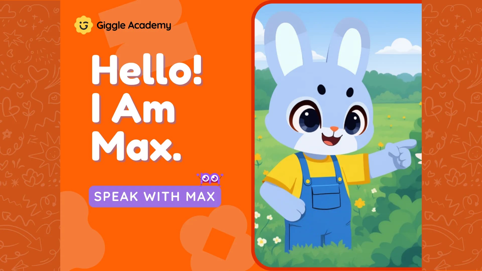 Cover of the Giggle Academy story Hello! I am Max